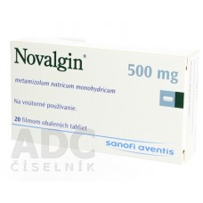 Новалгин (Novalgin) 500 мг, 20 таблеток