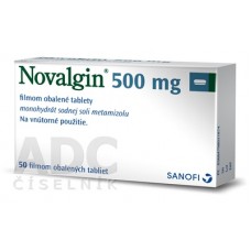 Новалгин (Novalgin) 500 мг, 50 таблеток
