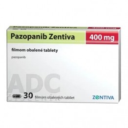 Пазопаниб (Pazopanib) Zentiva 400 мг, 30 таблеток