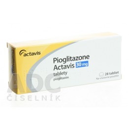 Пиоглитазон (Pioglitazone) Актавис 30 мг, 28 таблеток
