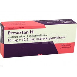 Презартан H (Presartan H) 50 мг/12.5 мг, 30 таблеток