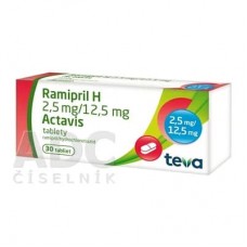 Рамиприл Комби (Ramipril H) 2.5 мг/12.5 мг, 30 таблеток
