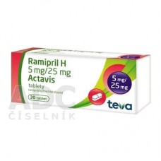 Рамиприл Комби (Ramipril H) 5 мг/25 мг, 30 таблеток