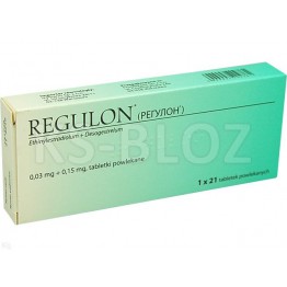 Регулон (Regulon) 0.15 мг+0.03 мг, 21 таблетка