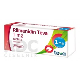 Рилменидин (Rilmenidin) Teva 1 мг, 90 таблеток