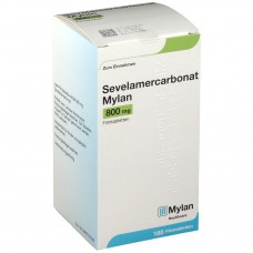 Севеламер карбонат (Sevelamer Carbonate) Mylan 800 мг, 180 таблеток