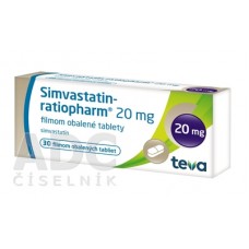 Симвастатин (Simvastatin) ratiopharm 20 мг, 30 таблеток