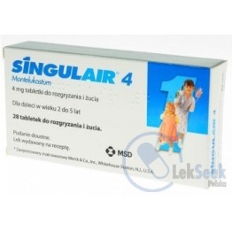 Сингуляр (Singulair) 4 мг, 28 таблеток