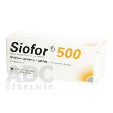 Сиофор (Siofor) 500 мг, 60 таблеток