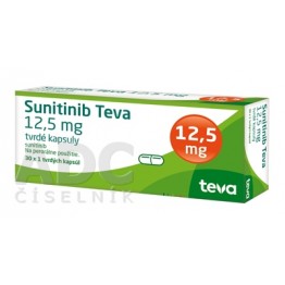 Сунитиниб (Sunitinib) Teva 12.5 мг, 30 капсул