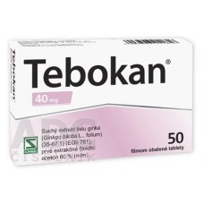 Тебокан (Tebokan) 40 мг, 50 таблеток