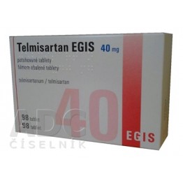 Телмисартан (Telmisartan) EGIS 40 мг, 98 таблеток