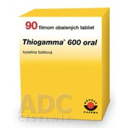 Тиогамма (Thiogamma) 600 мг, 90 таблеток