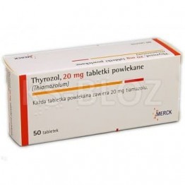 Тирозол (Thyrozol) 20 мг, 50 таблеток