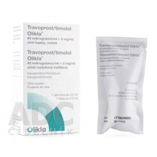 Тимолол-Травопрост (Timolol-Travoprost) Olikla капли 5 мг/мл+40 мкг/мл, 2.5 мл