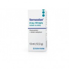 Веррукутан (Verrucutan) (5 мг + 100 мг)/г раствор накожный, 13 мл
