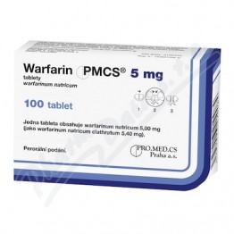 Варфарин (Warfarin) PMCS 5 мг, 100 таблеток
