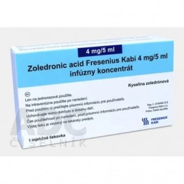 Золедроновая кислота (Zoledronic acid) Fresenius Kabi 4 мг/5 мл, 1 флакон