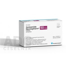 Зонисамид (Zonisamide) Neuraxpharm 50 мг, 56 таблеток